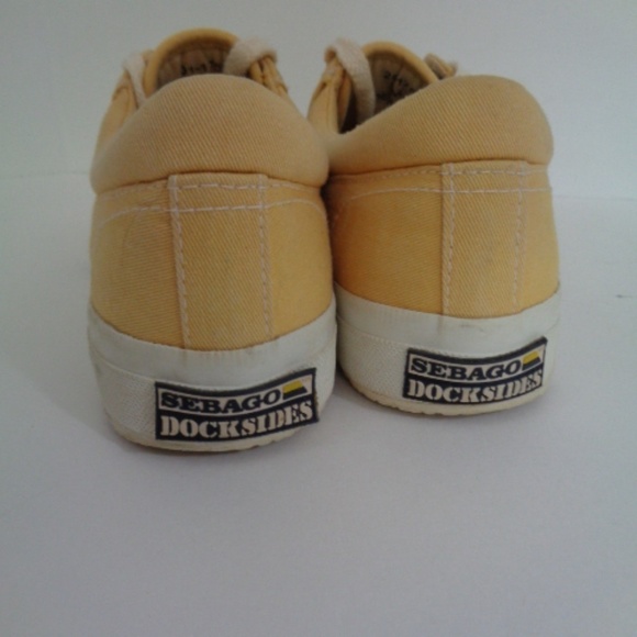 SEBAGO Docksides Womans Vtg Canvas Shoes 8M - Picture 3 of 8